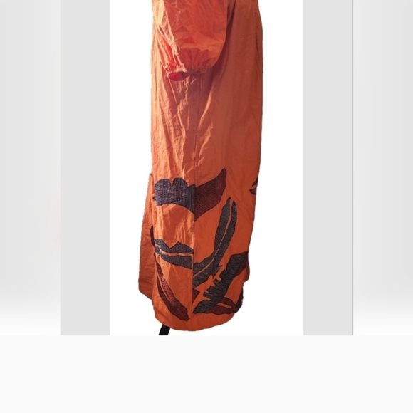 Anthropologie Maeve One-Shoulder Embroidered Maxi Dress Size xs petite - Picture 7 of 7